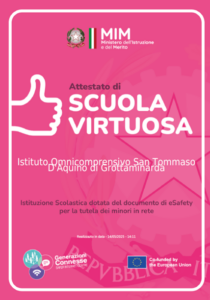 Attestato di Scuola Virtuosa